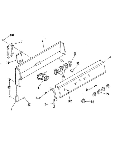 Backguard section