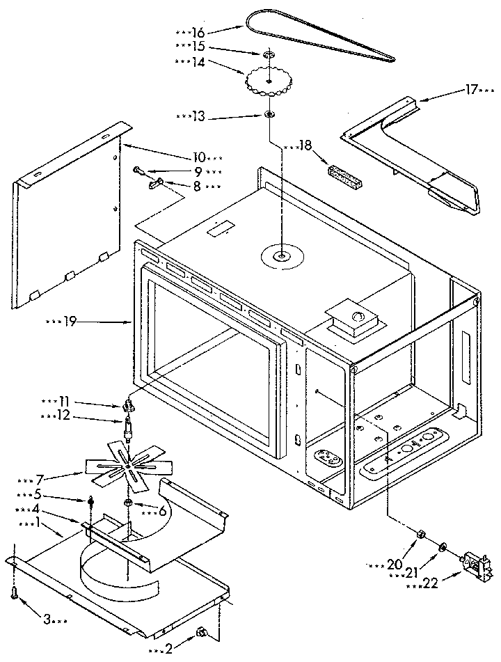 CABINET AND STIRRER DRIVE