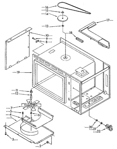 Cabinet and stirrer drive