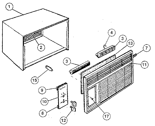 Cabinet and front panel