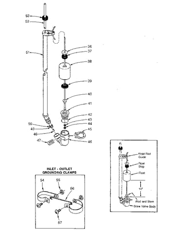 Brine valve assembly