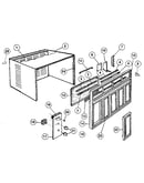 Cabinet and front panel