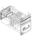 Upper oven door