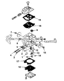 Carburetor a-95636-a (walbro #wt-6)