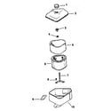 Kohler CV12.5S-1438 air intake/filtration diagram