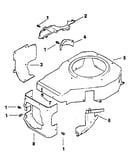 Blower housing and baffles