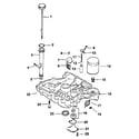 Kohler CV12.5S-1438 oil pan/lubrication diagram