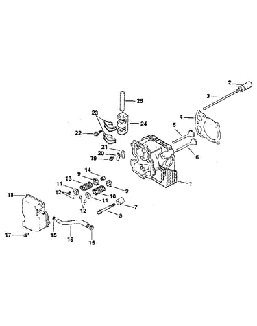 Cylinder head/valve/breather