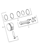 Piston and rod