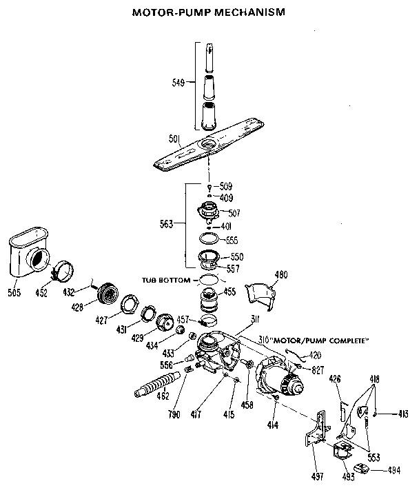 Pump and motor