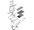 Kenmore 920153130 grill and burner section diagram