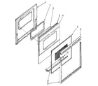 Kenmore 6654428992 lower oven door diagram