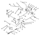Craftsman 917257460 parking brake/rear mower lift assembly diagram