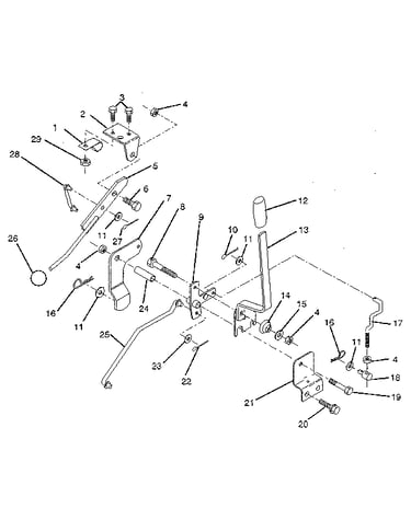 Mower lift lever
