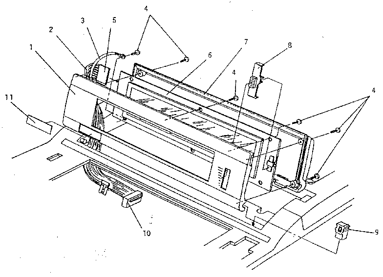 Typewriter 'lcd assembly'
