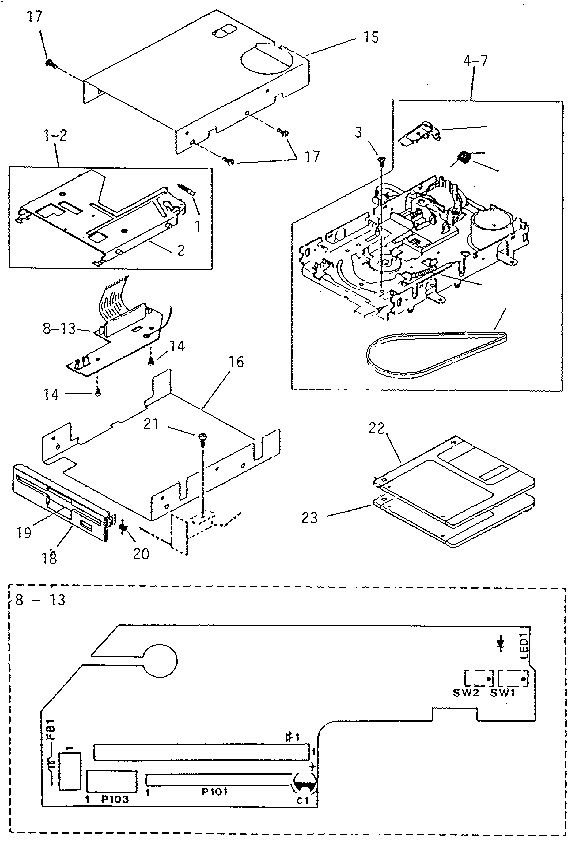 Floppy disk drive asm.