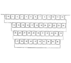 Sears 52062 character keys diagram