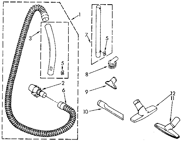 Hose and attachment