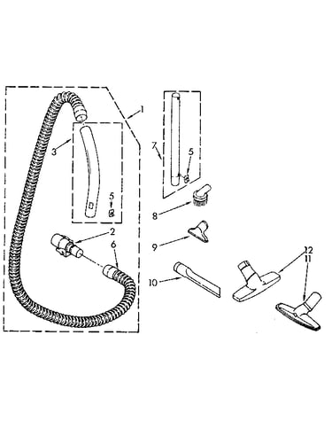Hose and attachment