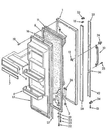 Refrigerator door