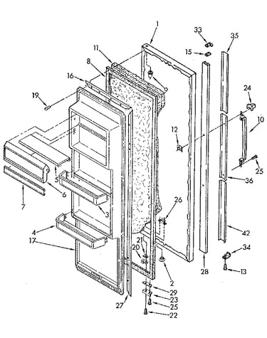 Refrigerator door