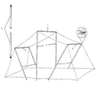 Sears 718770630 frame assembly diagram