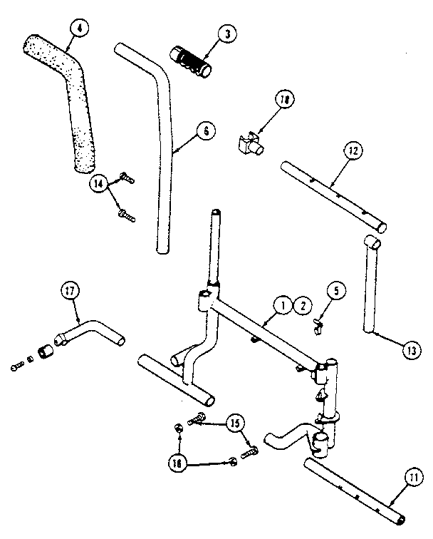 FRAME SECTIONAL BACK, NON-RECLINING