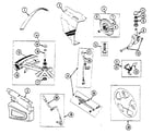 Everest & Jennings MARATHON 5MB clutches, wheels, forks diagram