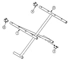 Everest & Jennings MARATHON 5MS crossbraces diagram