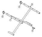 Everest & Jennings MARATHON 5MV crossbraces diagram
