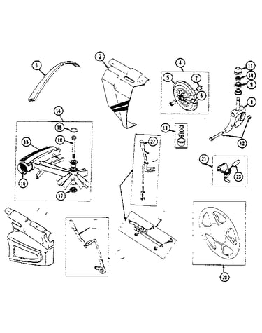 Clutches, wheels, forks