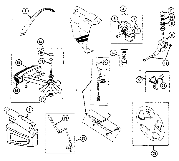 CLUTCHES, WHEELS, FORKS