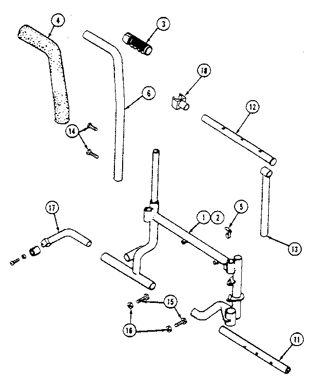 FRAME SECTIONAL BACK, NON-RECLINING