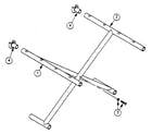 Everest & Jennings MARATHON 5MC crossbraces diagram