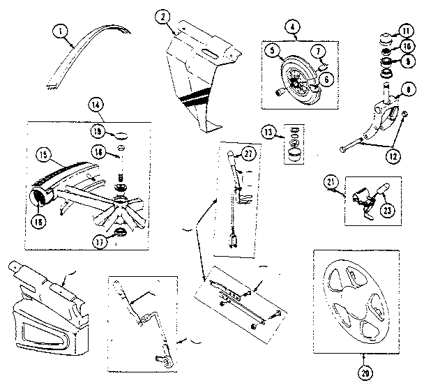 CLUTCHES, WHEELS, FORKS