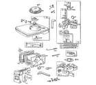 Briggs & Stratton 90700 TO 90799 (0134 - 0134) carburetor and air cleaner assembly diagram