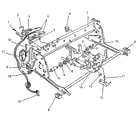 Smith Corona XD7600(5FEB) carrier molding, rails, & frames diagram