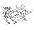Smith Corona DX5000(5FSA) carrier molding, rails, & frames diagram
