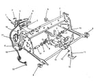 Smith Corona MARK XVIII carrier molding, rails, & frames diagram