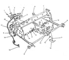 Smith Corona 530DLD(5FDA) carrier molding, rails, & frames diagram