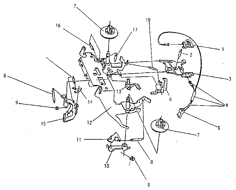 RIBBON CASSETTE CORRECTION CASSETTE MECHANISM