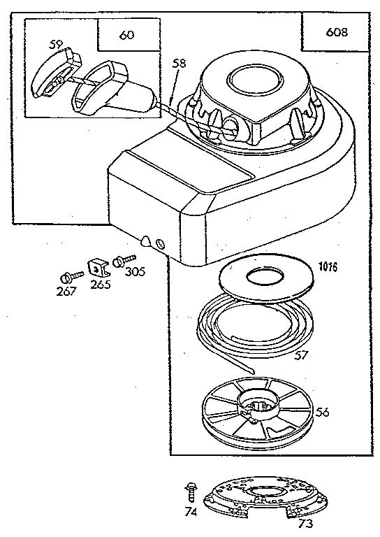 REWIND STARTER ASSEMBLY