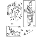 Briggs & Stratton 124702-3148-01 (3148-01 - 3148-01) carburetor and air cleaner assembly diagram