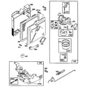 Briggs & Stratton 124702-3148-01 (3148-01 - 3148-01) carburetor and air cleaner assembly diagram