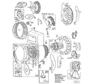 Briggs & Stratton 130200 TO 130299 (3221-3258) flywheel assembly diagram