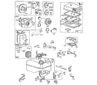 Briggs & Stratton 130200 TO 130299 (3221-3258) air cleaner and fuel tank assembly diagram
