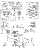 Air cleaner and fuel tank assembly