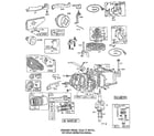 Briggs & Stratton 92500 TO 92599 (3164 - 3196) cylinder assembly diagram
