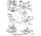Briggs & Stratton 92500 TO 92599 (3164 - 3196) carburetor and fuel tank assembly diagram