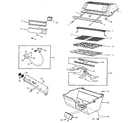 Craftsman 2581050210 grill and burner section diagram